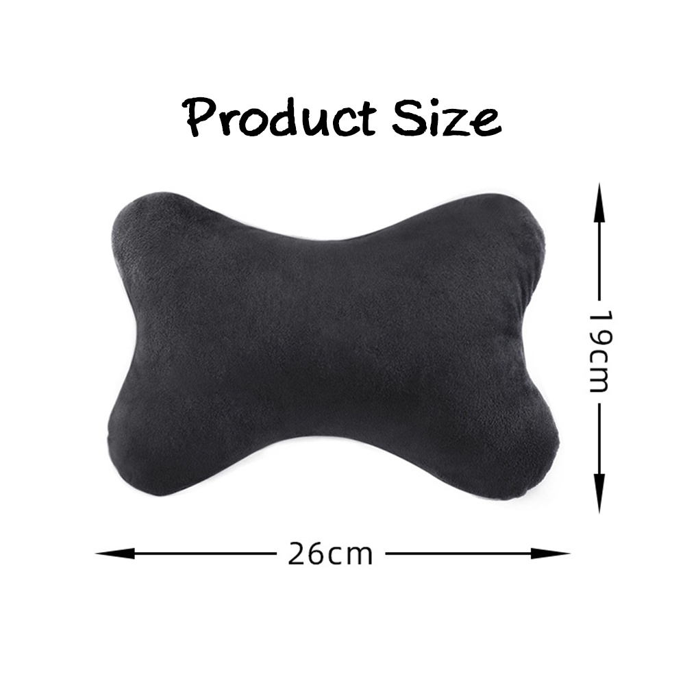 2 Pcs Bantal Leher Universal Bahan Kulit Pu Warna Hitam Untuk Kursi Kantor Dan Mobil