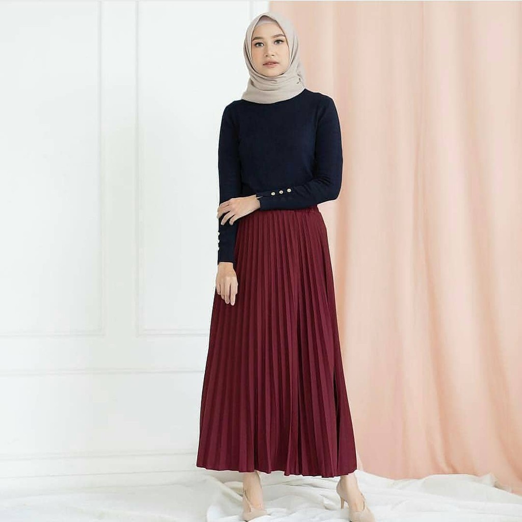 ROK PLISKET  / ROK PLISKET PEREMPUAN / PAKAIAN PEREMPUAN / ROK PLISKET WANITA / ROK PLISKET PREMIUM / PLISKET ROK WANITA