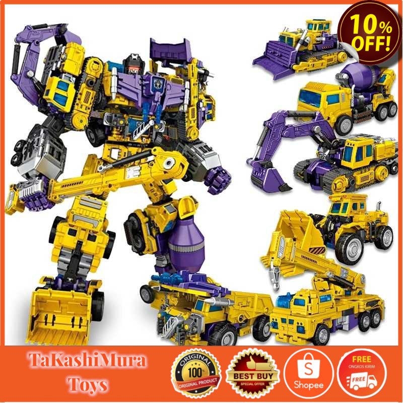 [ MAINAN MURAH ] NBK Mainan Rakit Robot Devastator Transformer 6 in 1 - 3349 REALPICT