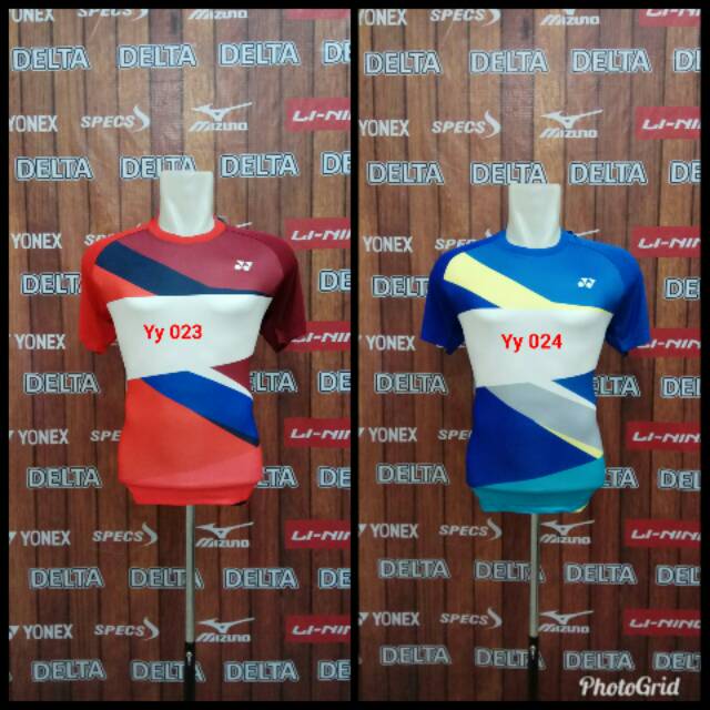 Baju Badminton Yonex Grade Ori Import Yy 023 Kaos Olahraga Bulutangkis Import