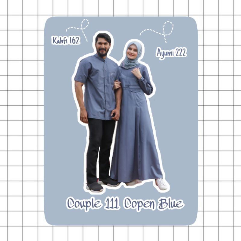 Ethica Baju Muslim Couple 111 Copen Blue