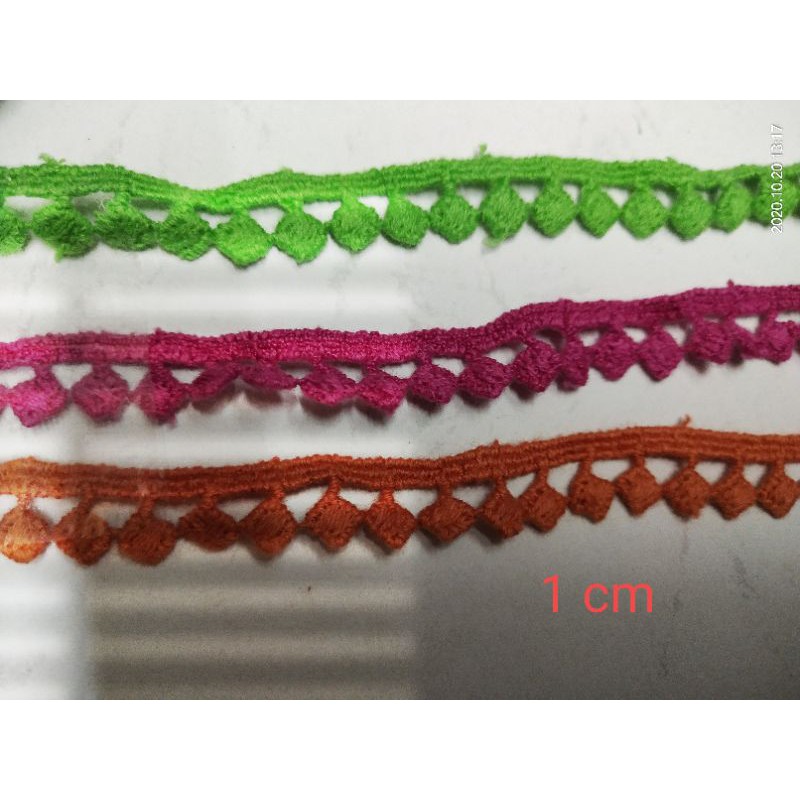 Renda bordir rajut anting renda kecil renda bulat renda katun renda kait renda rajut renda merah hij