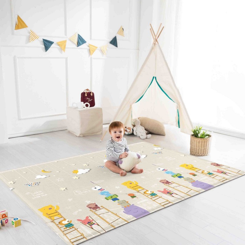 CobyHaus Playmat PVC Size XL (235 x 140 x 1.6 cm) - Twinkle Little Star