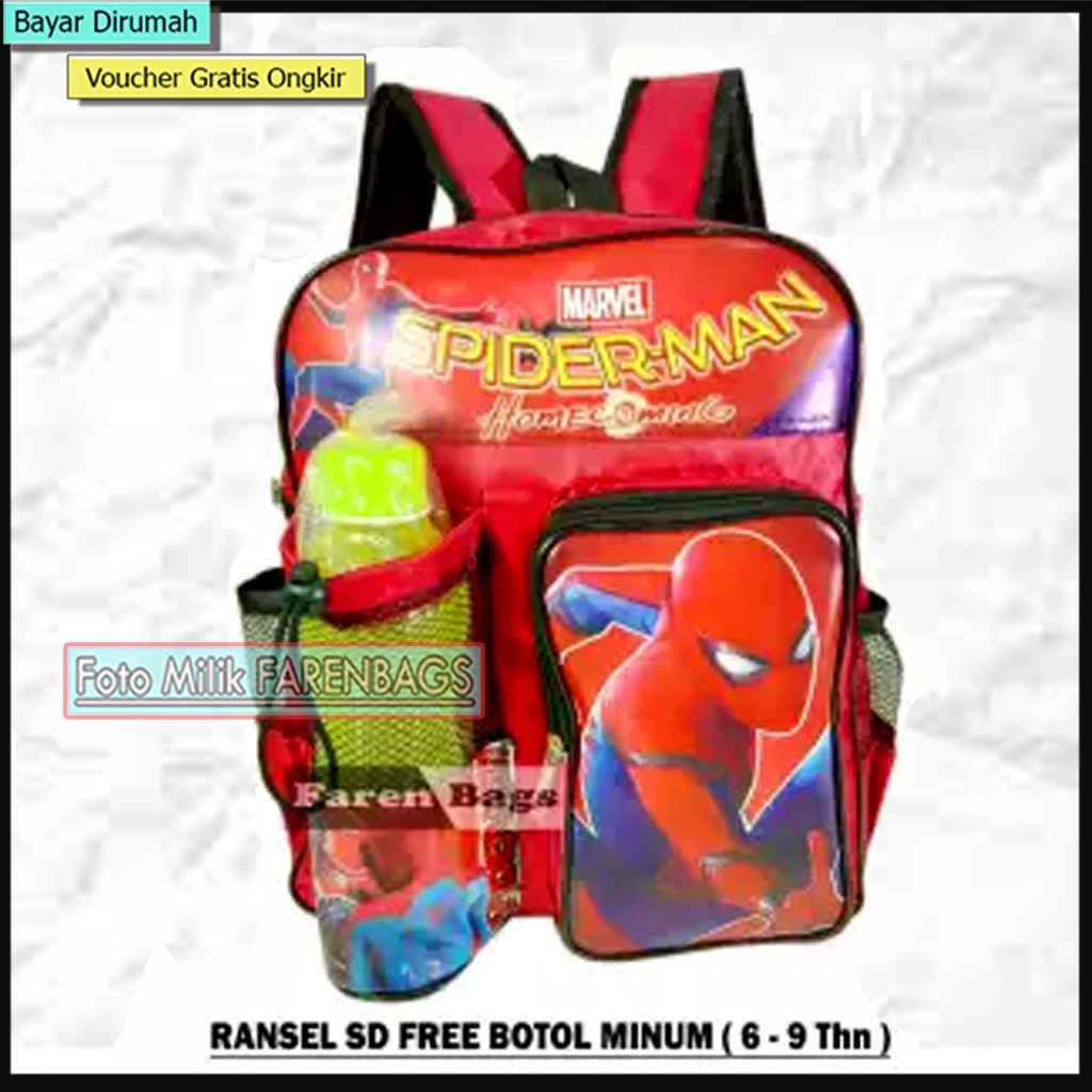 Tas Backpack Ransel Sekolah Stylish Polos Murah Tas Anak SD