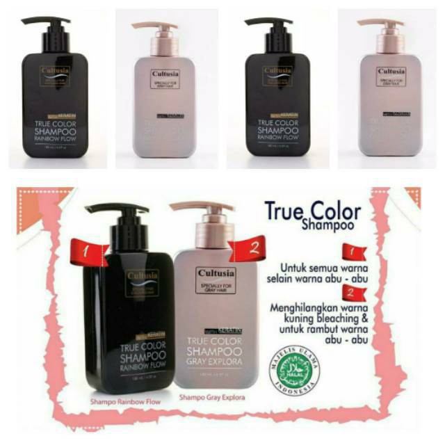 Cultusia True Colour Shampo Gray Explora - Rainbow Flow 180ml