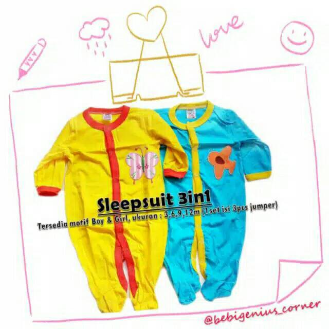 Sleepsuit Rich Beibi Panjang Tutup Kaki