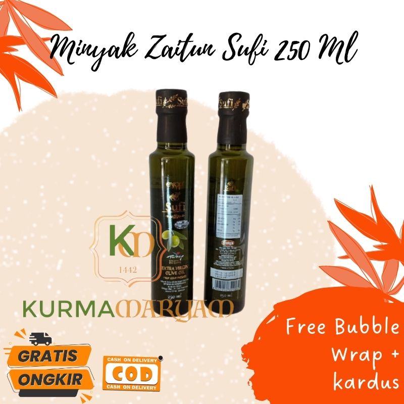 [ KM ] Sufi Extra Virgin Olive Oil 250 ml / Sufi Extra Virgin Olive Oil / Minyak Zaitun evoo premium