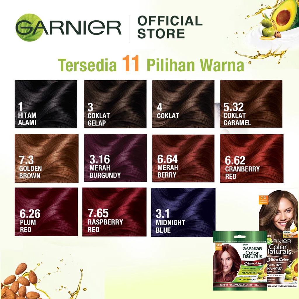 Garnier Color Natural Express Coklat Karamel x 3 Pcs