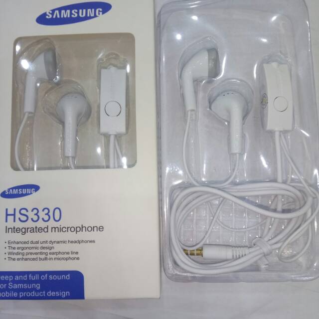 Hf headset sam hs-330 handsfree earphone sam hs-330 | Shopee Indonesia