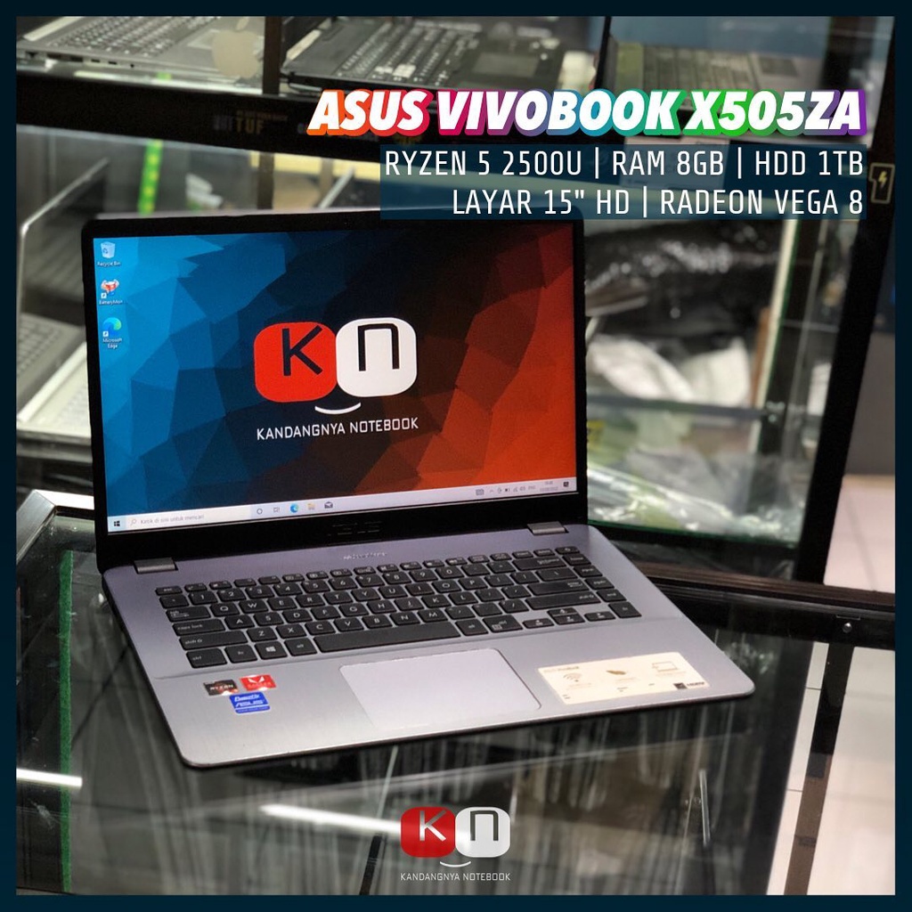 Jual Asus Vivobook X505za Ryzen 5 2500u Ram 8gb Radeon Vega 8 Layar 15 6 Hd Shopee Indonesia