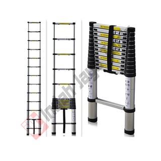 Tangga Teleskopik Single 3.8 M - Lipat Alumunium Telescopic Ladder