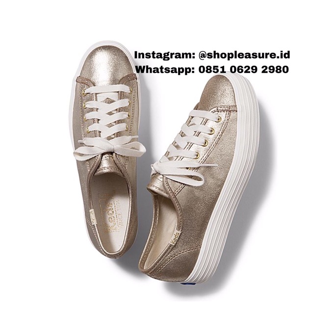 Sepatu keds triple kick gold sneakers shoes original ori asli authentic counter 100%