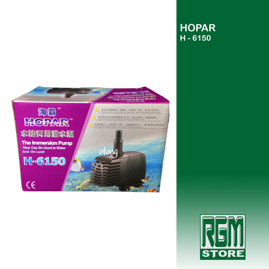 HOPAR H - 6150 H6150 Pompa Air Celup Pompa Kolam Aquarium Hidroponik