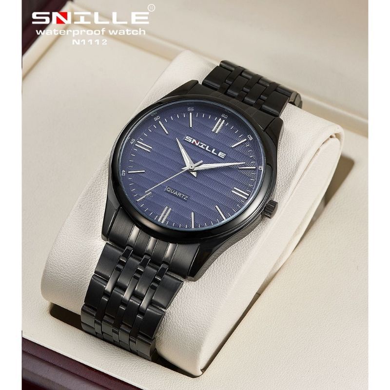 JAM TANGAN PRIA RANTAI SNILE TAHAN AIR