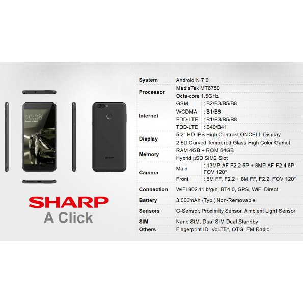HP SHARP A CLICK RAM 4/64 GB GARANSI RESMI