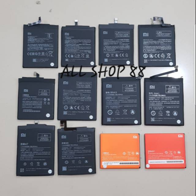 BATERAI BATRE BATTERY XIAOMI REDMI 3 4A 4X 5A NOTE 4 NOTE 5 NOTE 5A NOTE 5X