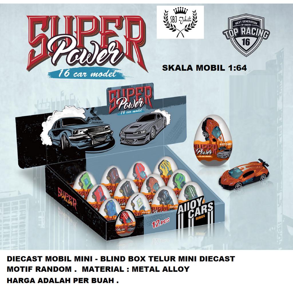 Mini Diecast Blind Box Telur Gacha Gachapon capsule Gift Mainan anak ( HARGA TERTERA ADALAH PER BUAH )