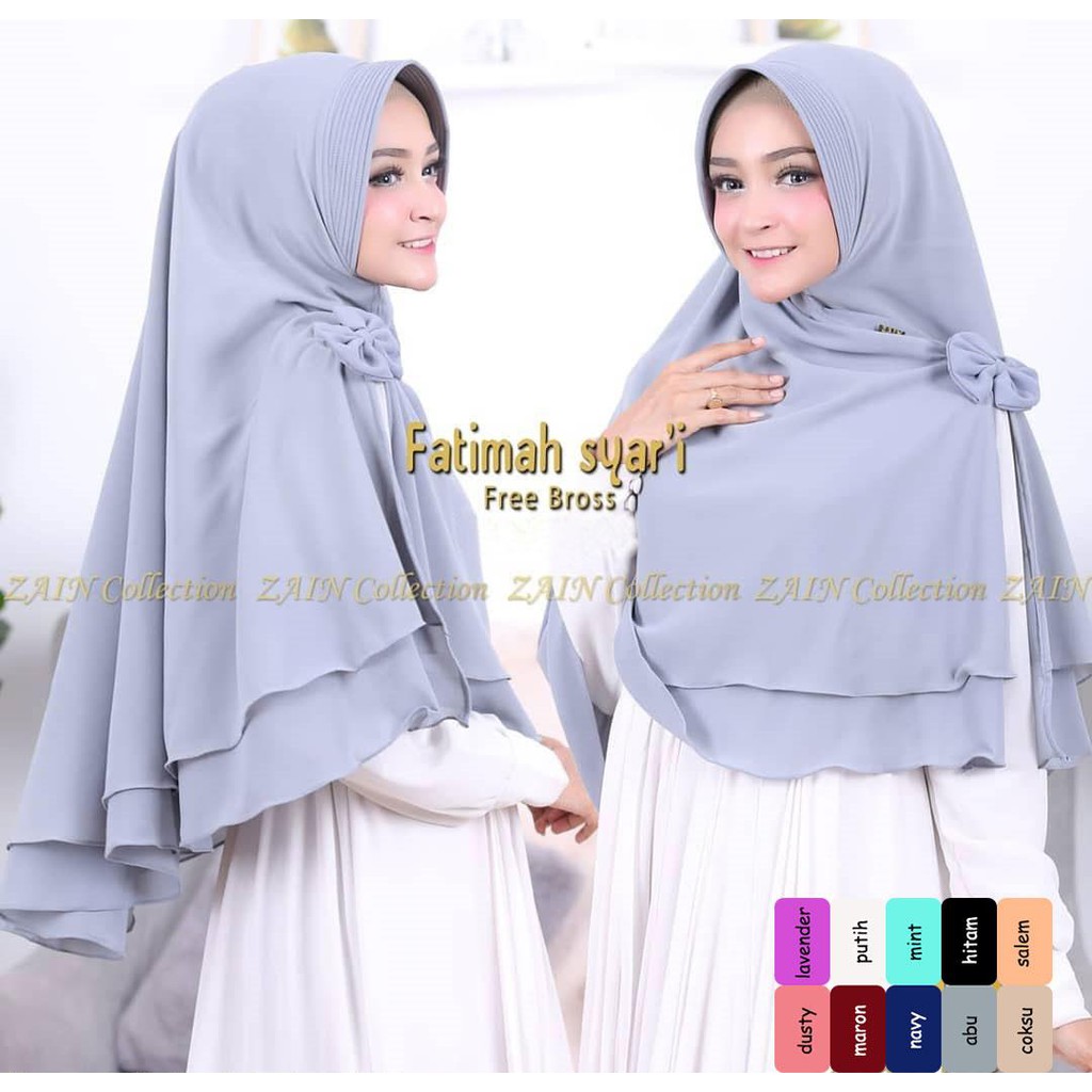 Lulu Syari Khimar Hijab Style / Serut Remple / Muslim Wanita / Tutorial