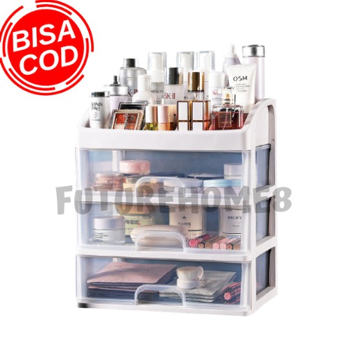 Rak Kosmetik serbaguna Rak Makeup Storage Kotak Penyimpanan Alat Tulis Tempat Kosmetik hemat tempat