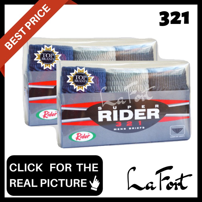 JAMIN TERMURAH Celana Dalam Rider Sport 321 Pria ORI CD Underwear Cowok Berkualitas