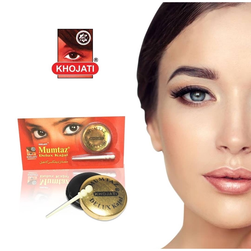 Celak Mata Kajal Khojati Eyeyurvedic Kohl Liner- mumtaz delux kajal - bubuk elsherifain -  delux surma