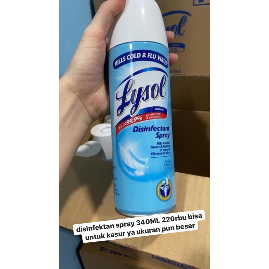 LYSOL disinfectant spray