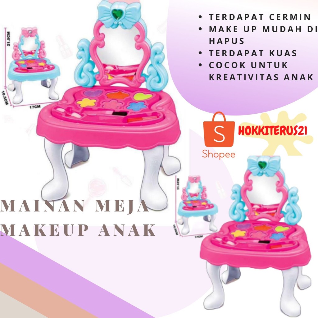 HOKKITERUS21 COD MAINAN CERMIN MAKE UP ANAK meja makeup aman