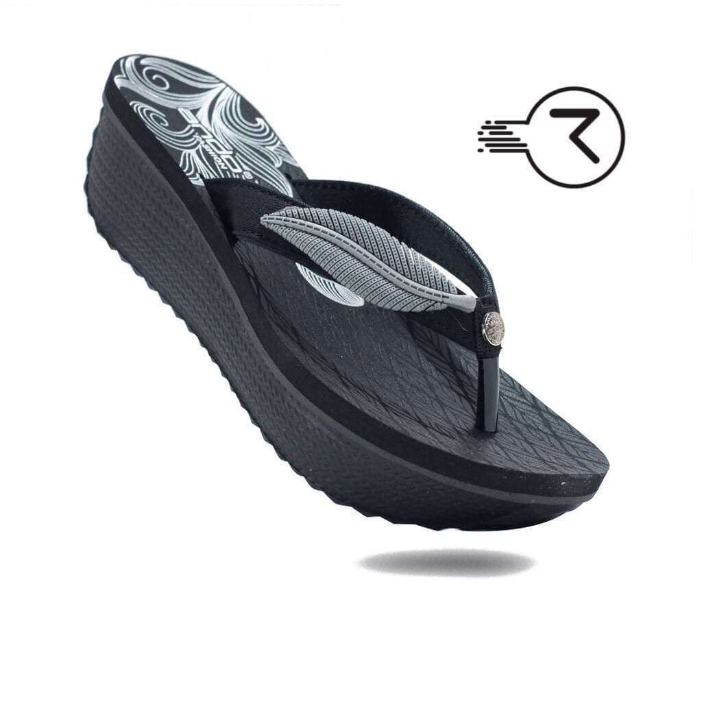 Sandal Wedges Wanita Kasual Modis Simpel Model Baru - Sandal ANDO Wedges