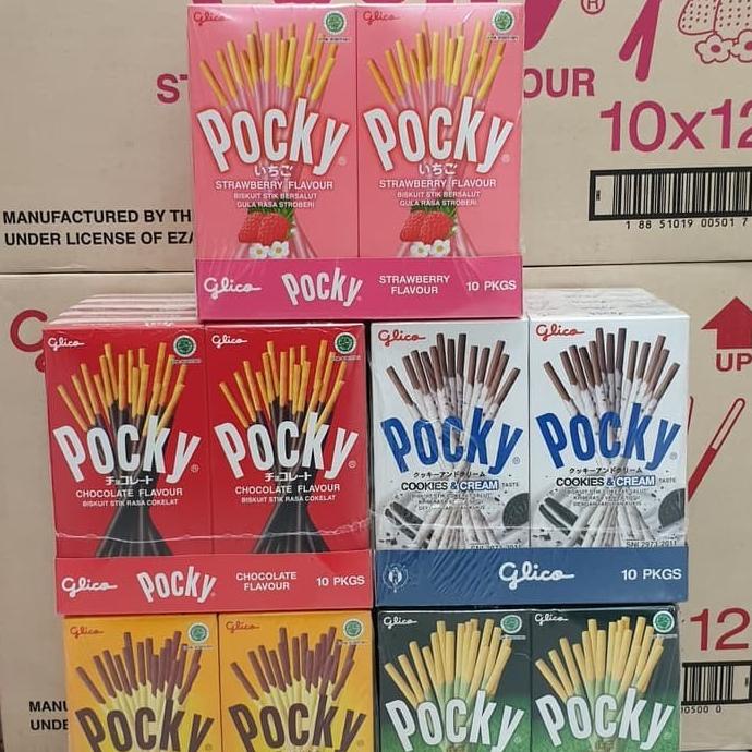 

Open DS] Pocky Reguler Paket isi 10 Strawberry / Coklat / Matcha/ Choco Banana