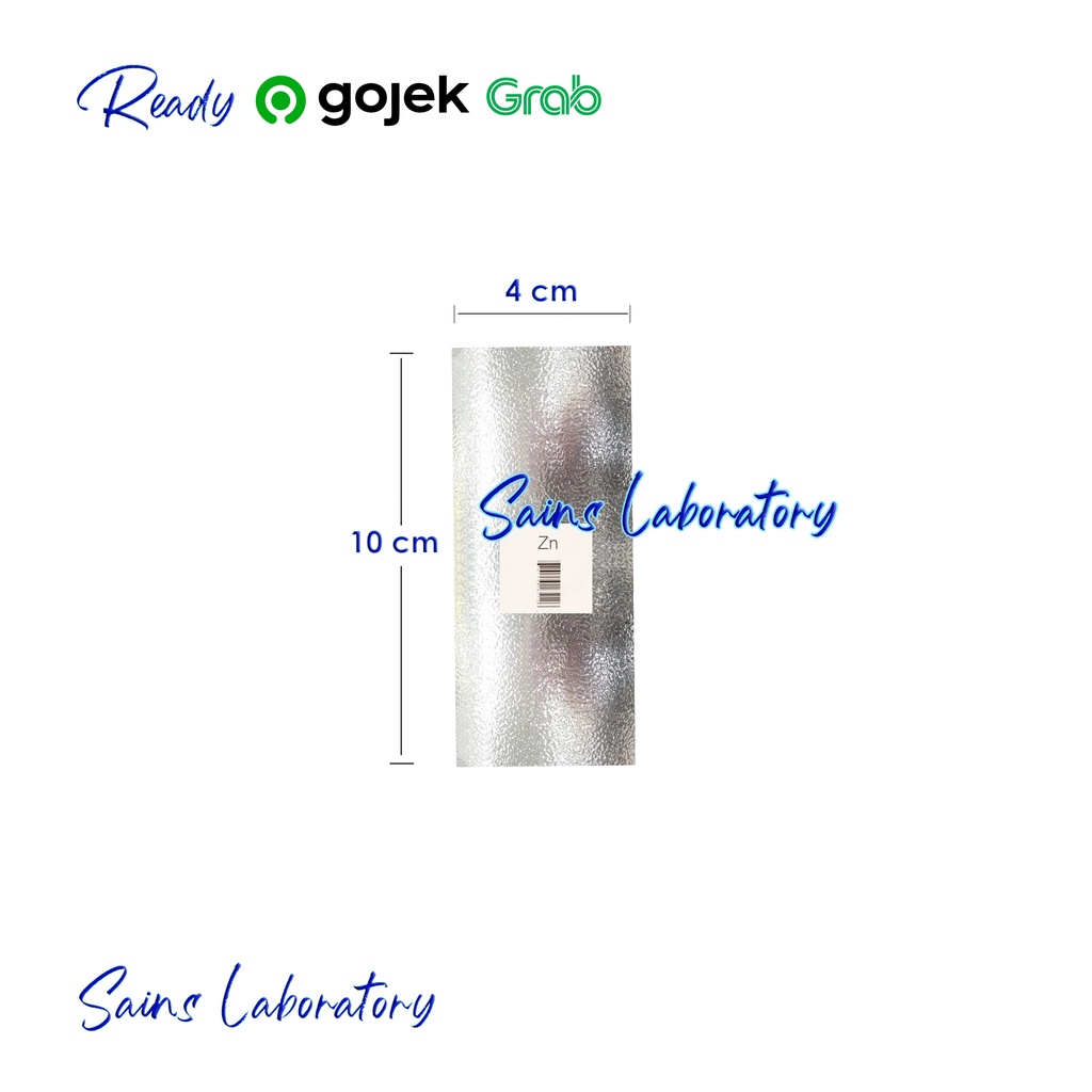 Elektroda Zink Seng (Zn) Logam Plat Lempeng Zinc Plate Elektrolisis 1 Pcs Grade A