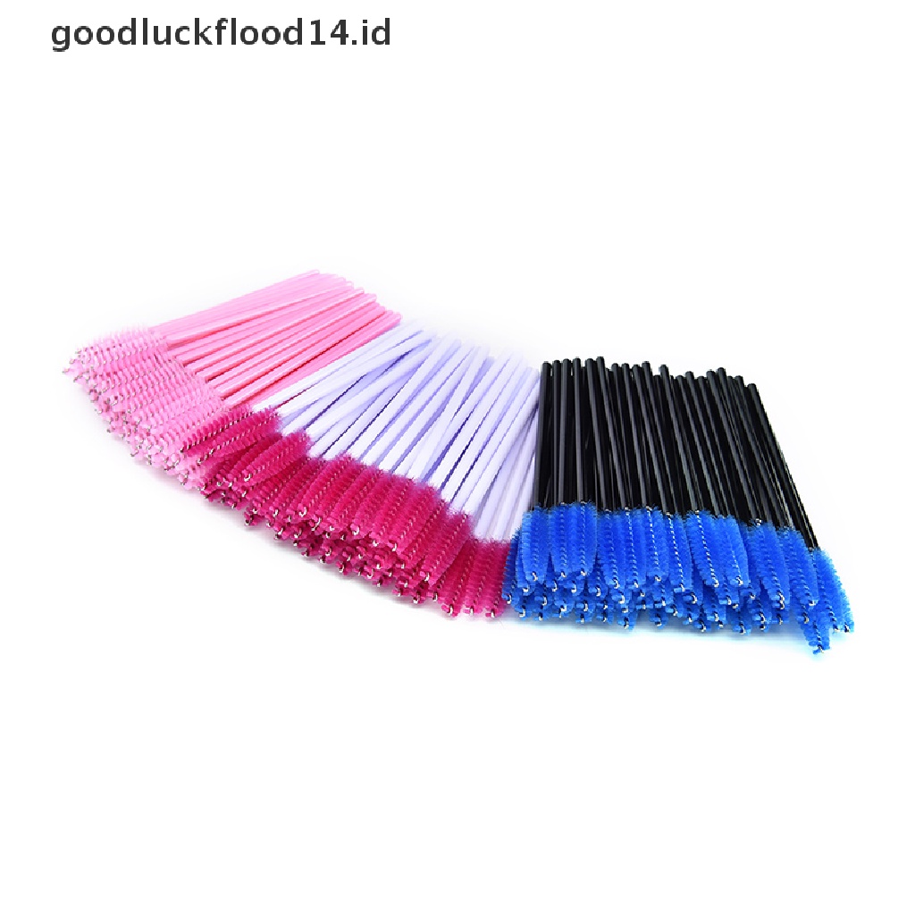 [OOID] 50Pcs Disposable Eyelash Brush Cosmetic Makeup Tool Mascara Wands Applicator, ID