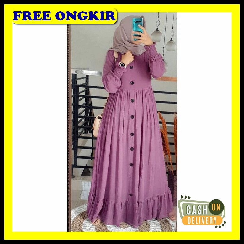 Baju Ghamis Import Gamis Remaja Import Terbaru 2023 Dres Muslimah Keki Baju Gamis Syari Muslim Wan