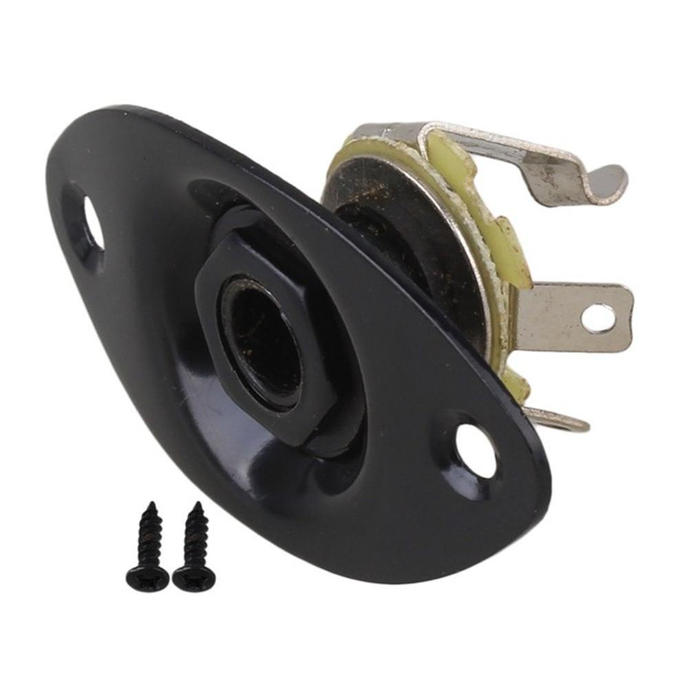 Lanfy Stop Kontak Output Gitar Metal Tahan Lama Replacemnet Bagian Gitar Elektrik Untuk Output Audio Gitar Listrik
