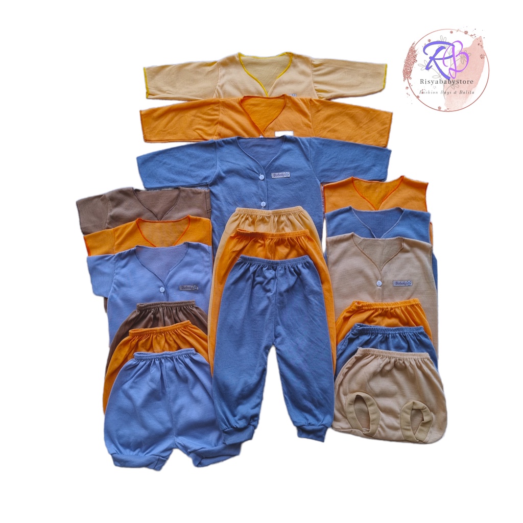 Paket baju bayi lahiran 18 pcs / Baju bayi newborn boboko gradasi series