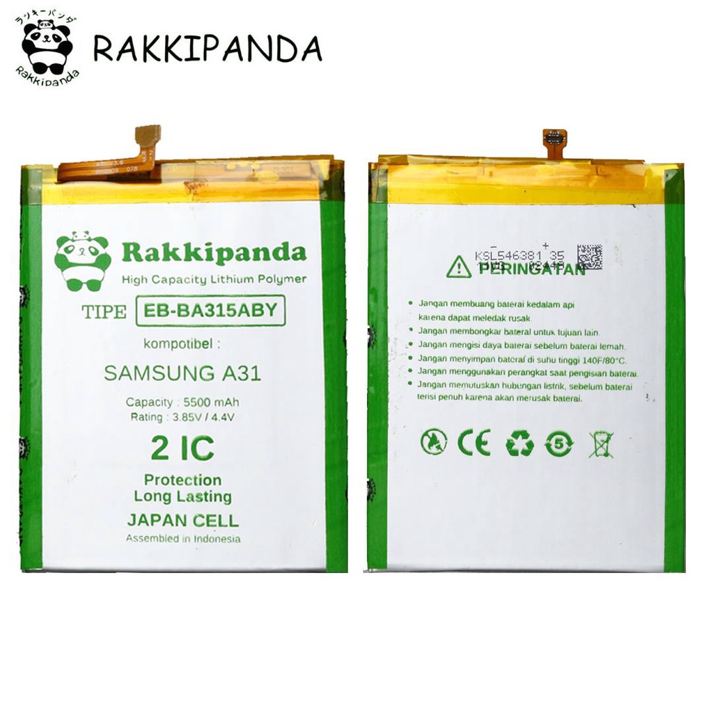 (R/K)- RakkiPanda - EB-BA315ABY Samsung A31 Batre Batrai Baterai