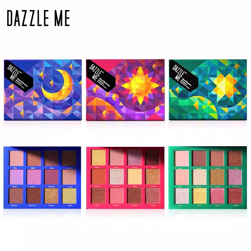 Dazzle Me 12 Warna Palet Eyeshadow Shimmer Matte