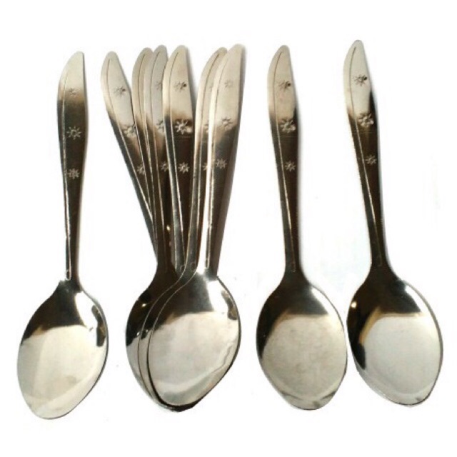 12 pc/ 1 lusin sendok makan stainless stell tebal | Shopee ...