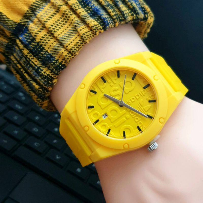 JAM tangan wanita  adidas rubber tgl aktf Reseller 55rb 3.7cm