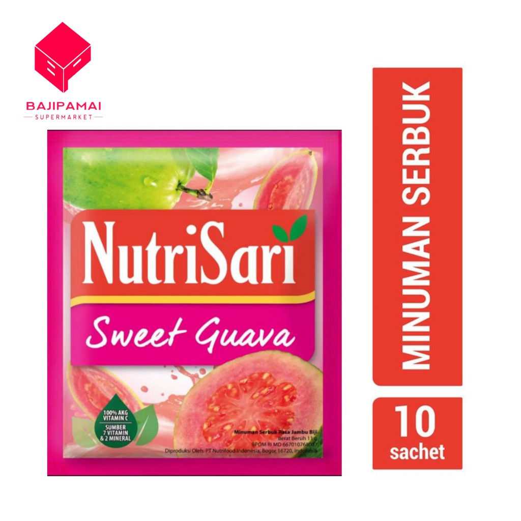 

NUTRISARI RASA SWEET GUAVA ISI 10 @ 11 GR