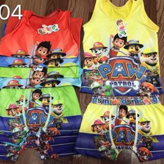 T5561 - SETELAN ANAK COWOK - Kaos Dalam Singlet Anak &amp; 1 pcs Celana Dalam Anak Boxer