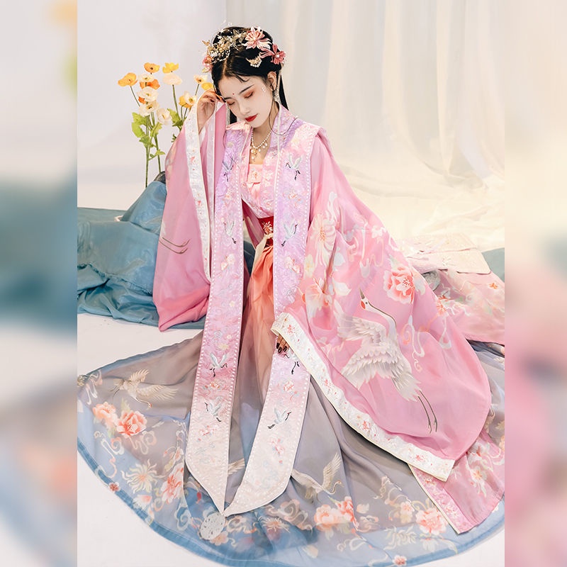 Women's Han Chinese clothing song wedding clothes Hanfu embroidered bag embroidered shawl Chinese la