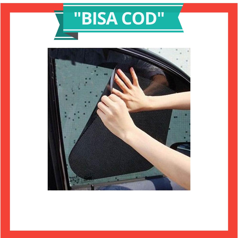 Stiker Sun Shade Kaca Jendela Mobil UV Protect - TTWO - Black