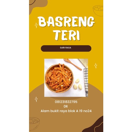 

basreng teri pedas | cemilan murah | sari rasa