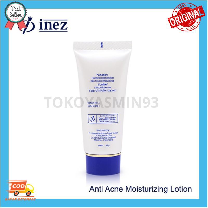 Inez Anti Acne Moisturizing Lotion Murah