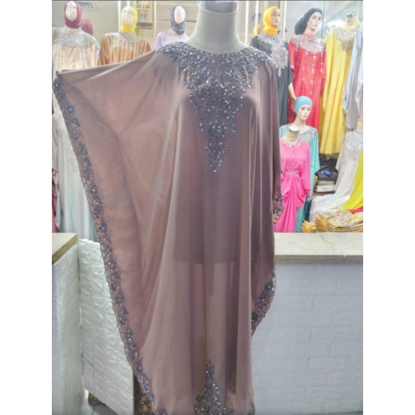Kaftan Ceruty Corneli Cokelat