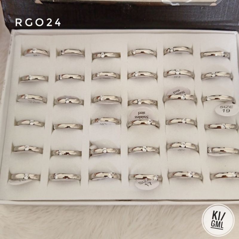 Cincin Titanium Grosir (1 box) RGO24/RGO25