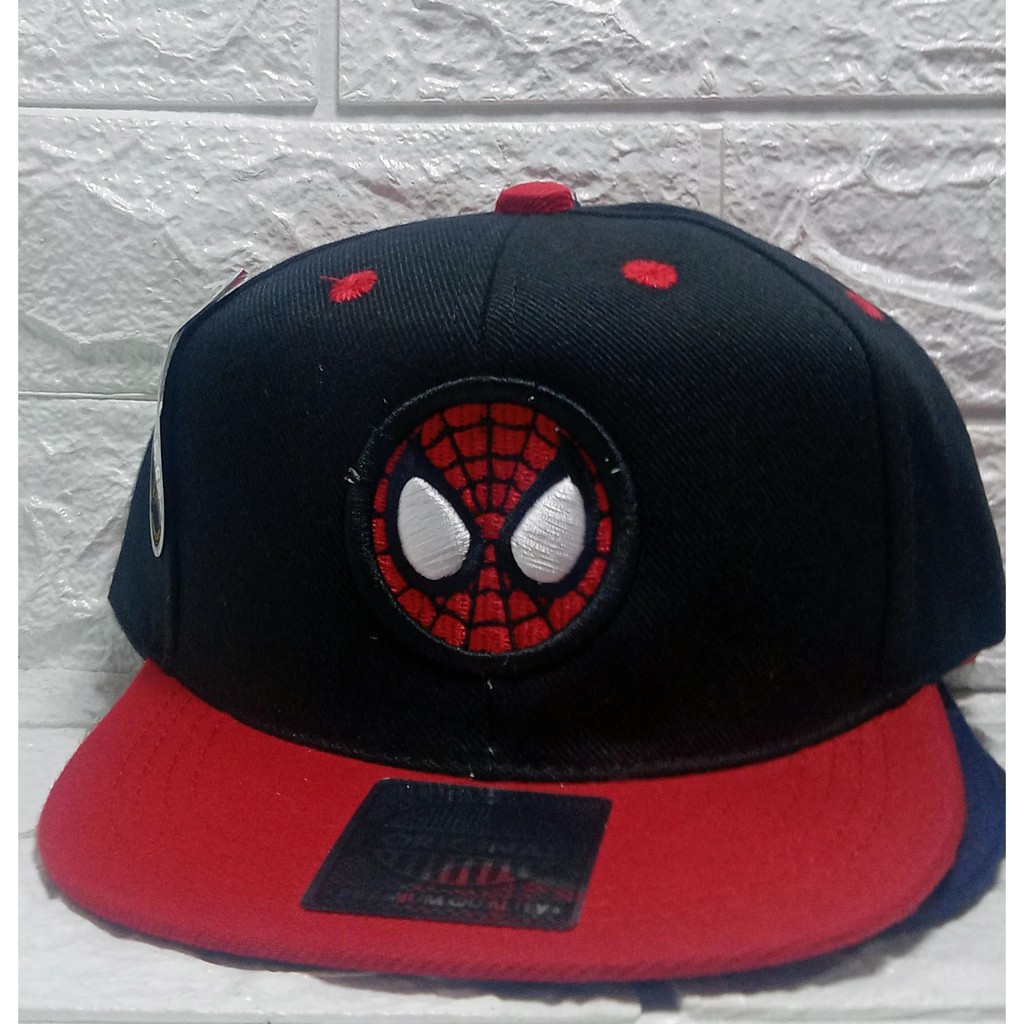 TOPI ANAK SNAPBACK HIP-HOP USIA 4-8 TAHUNAN-Spiderman Htm