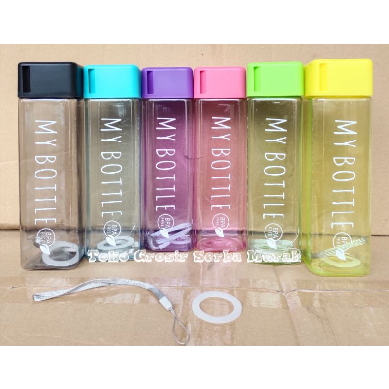 TERMURAH MY BOTTLE PETAK WARNA MY BOTTLE KOTAK BOTOL KOTAK PROMO MY BOTTLE TUMBLR GROSIR
