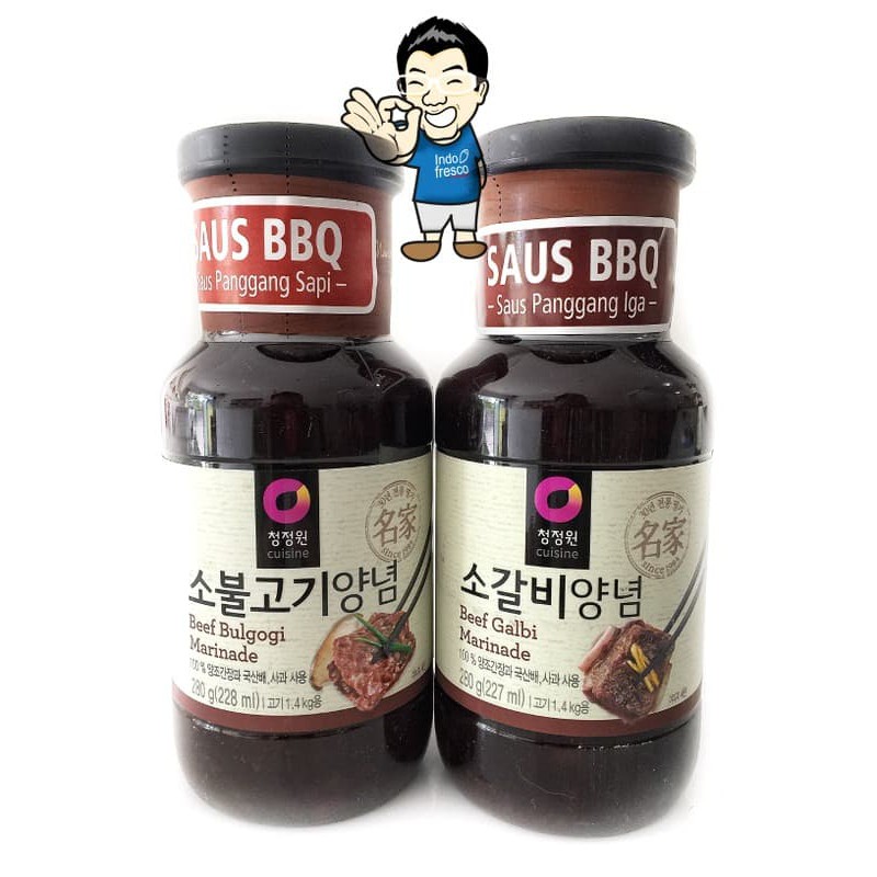 

TERLARIS DAESANG (CHUNG JUNG ONE) BEEF BBQ SAUCE MARINADE/ SAUS BUMBU BBQ- 280G - BULGOGI !!!!