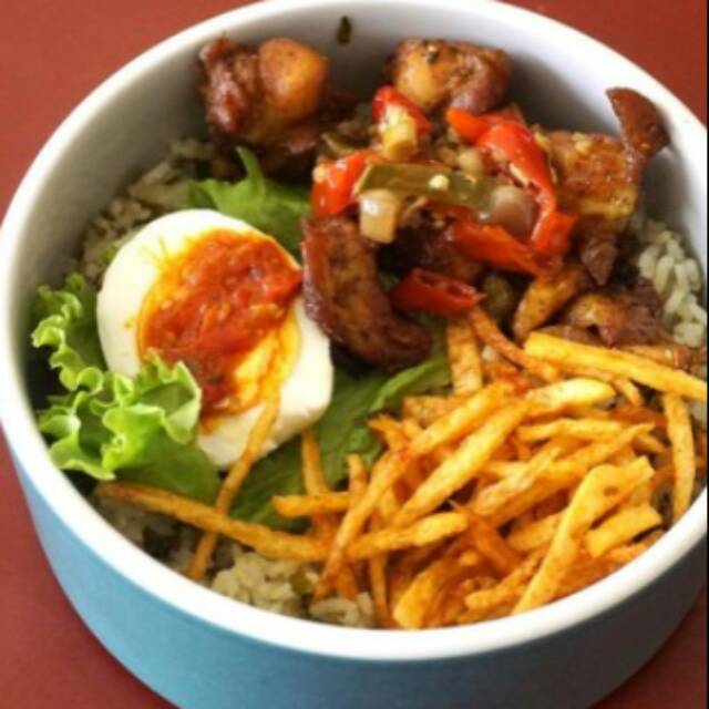 

Nasi jeruk ayam tangkap